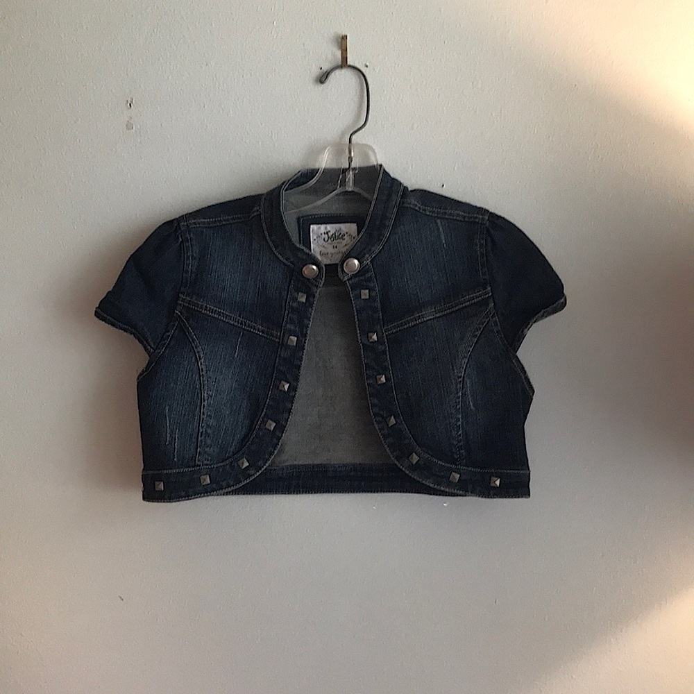 Justice  girls Jean vest